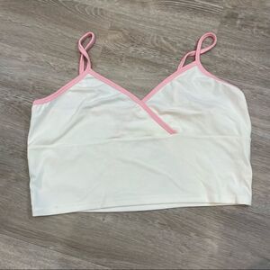 Bp Y2K Faux Wrap Crop Top